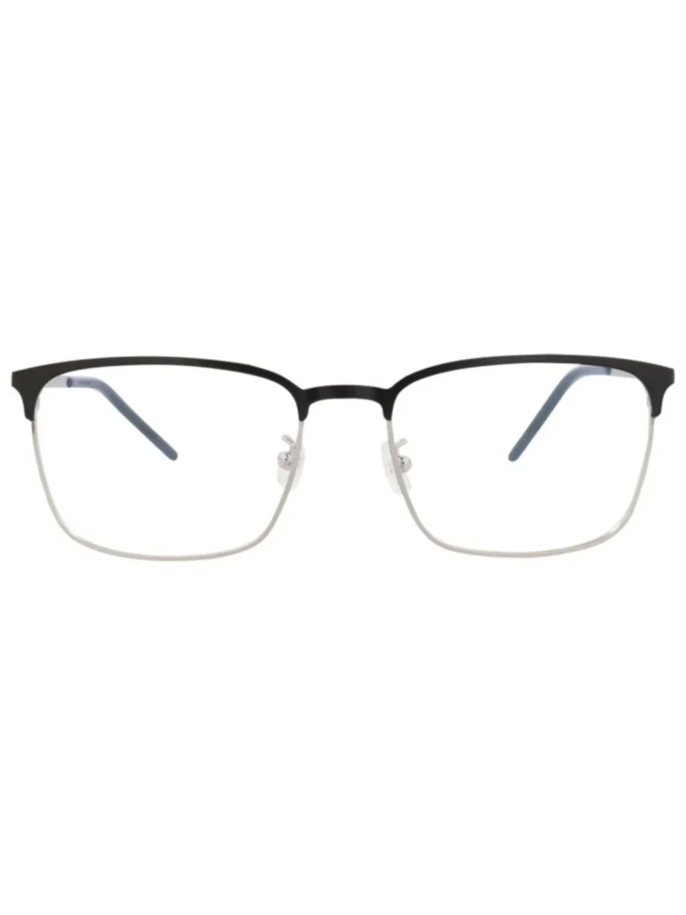 New Saint Laurent Women's Eyeglasses Square Rectangle Metal Frame Mens Black Eye